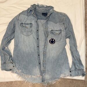 Lucky Brand Light Blue Denim Shirt